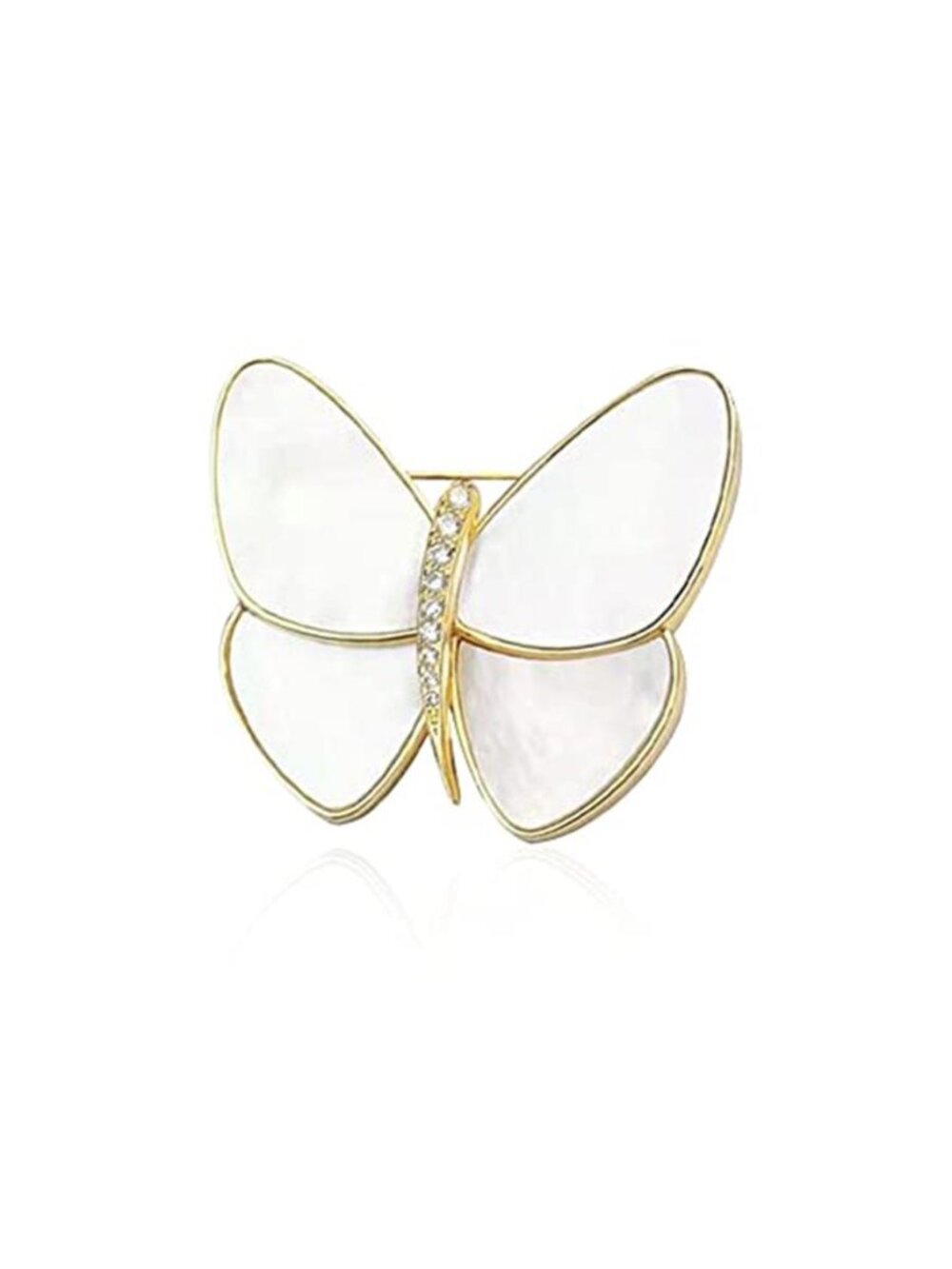GBAHFY Butterfly Pearl Brooch Gold Elegant Bridal Vintage Style Pins Wedding